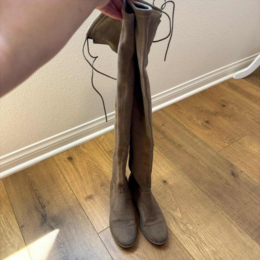 Above the Knee Suede Boots